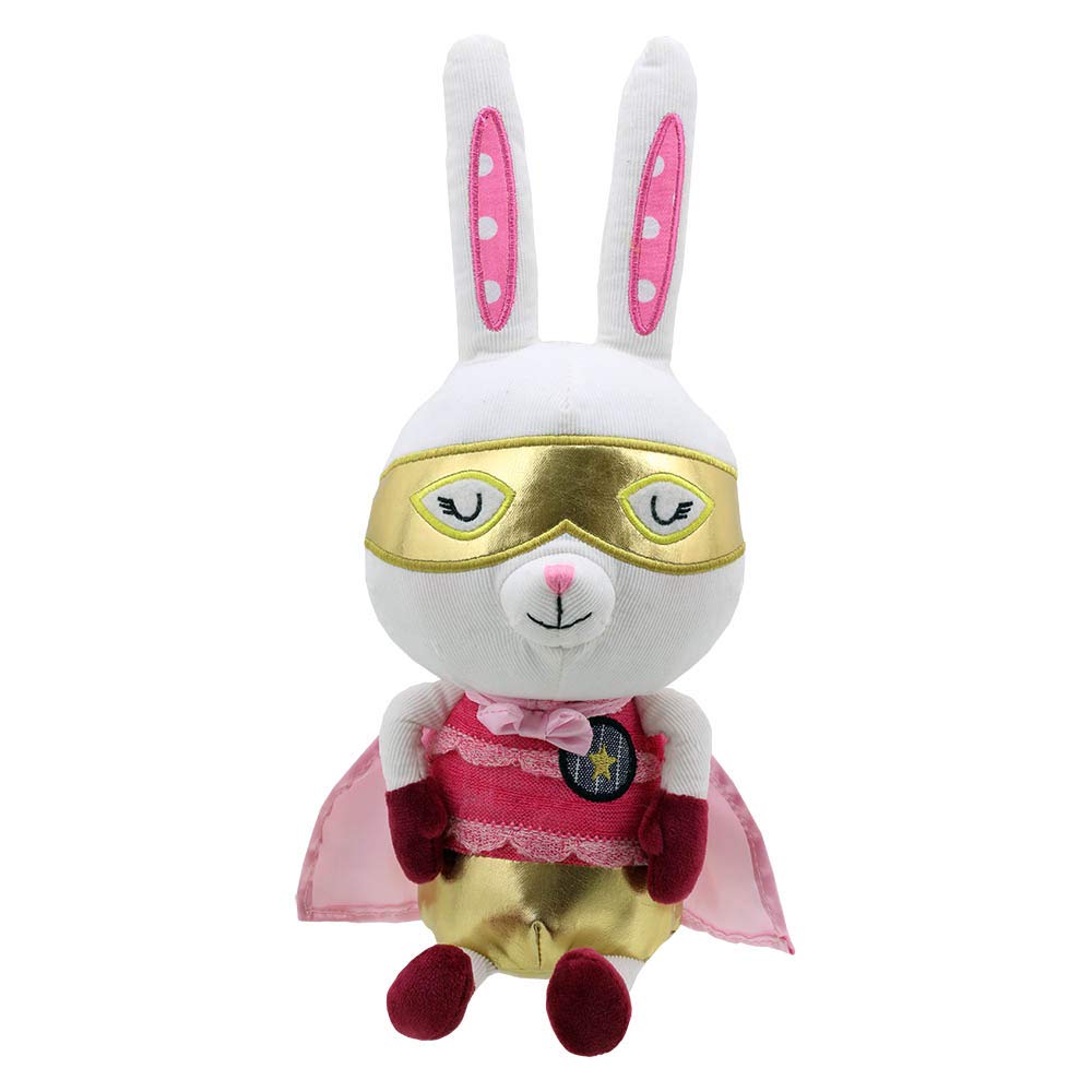 Wilberry WB004706 Super Heroes Rabbit Soft Toy for Kids - Pink